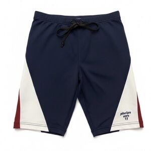 Michael Phelps Navy Swim Jammers Training Suit Burgundy White Accents Size 28 14